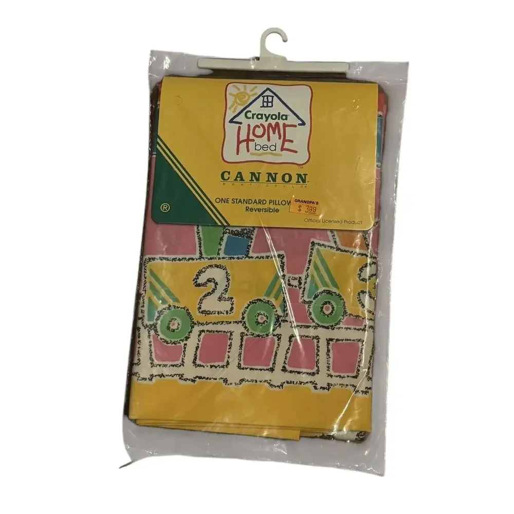 Crayola Pillowcase‎ (1) Reversible Standard Size 20 X 30 Colorful Graphics NEW